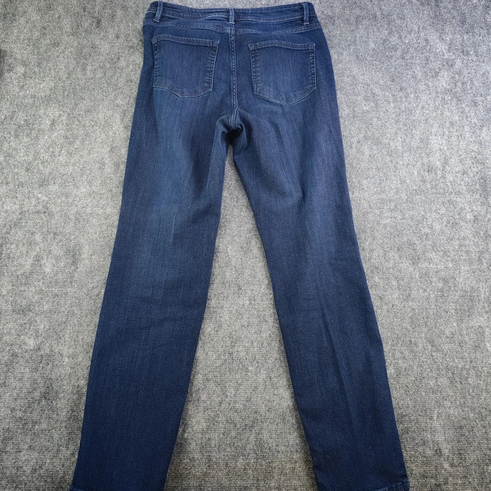 J Jill Denim Jeans 8 Straight Leg High Rise 31x29 Stretch Medium Wash‎
